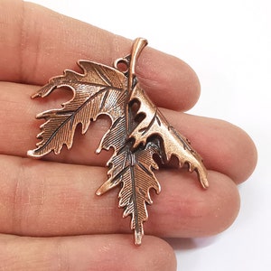 2 Blatt Charms antike verkupferte Charms (54x48mm) G24512