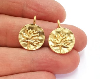 ドロップチャーム2個 金メッキチャーム (27 x 17 mm) G25760 - Etsy 日本