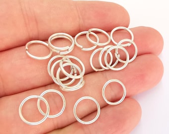 20 Silver Jumpring Antique Silver Plated Brass Strong jumpring ,Findings 20 Pcs (11 mm) G21863