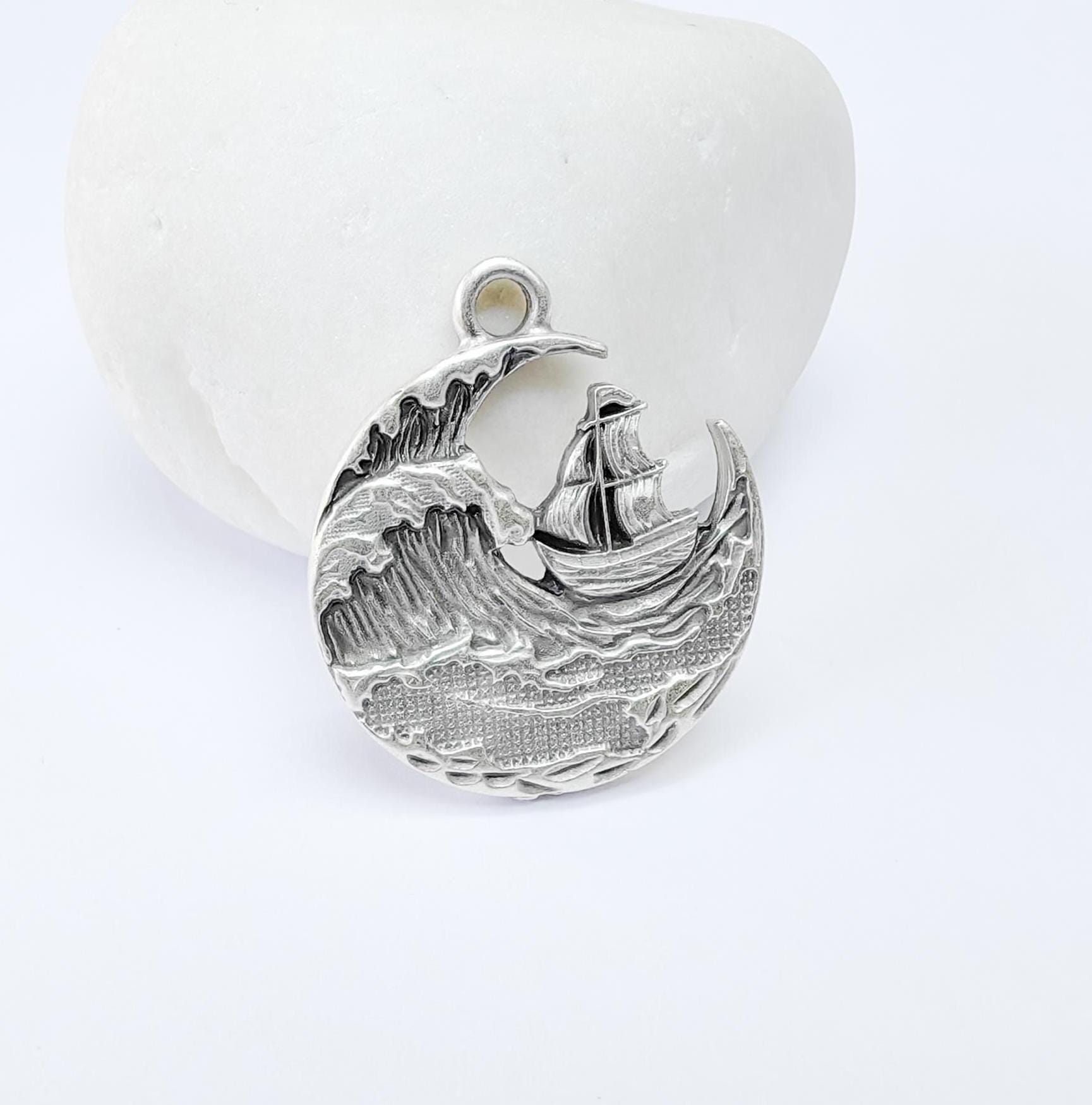 Scrimshaw Necklace - Etsy