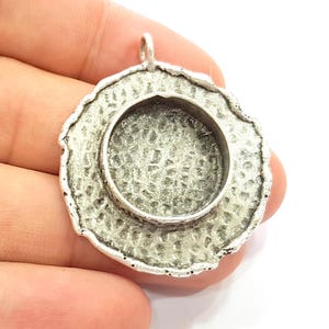 スワロフスキー　セット　ケビン 5pcs Antique Silver Pendant Setting for Swarovski 4547