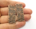 2 Copper Charms Antique Copper Plated Charms (45x17mm) G20137 product logo