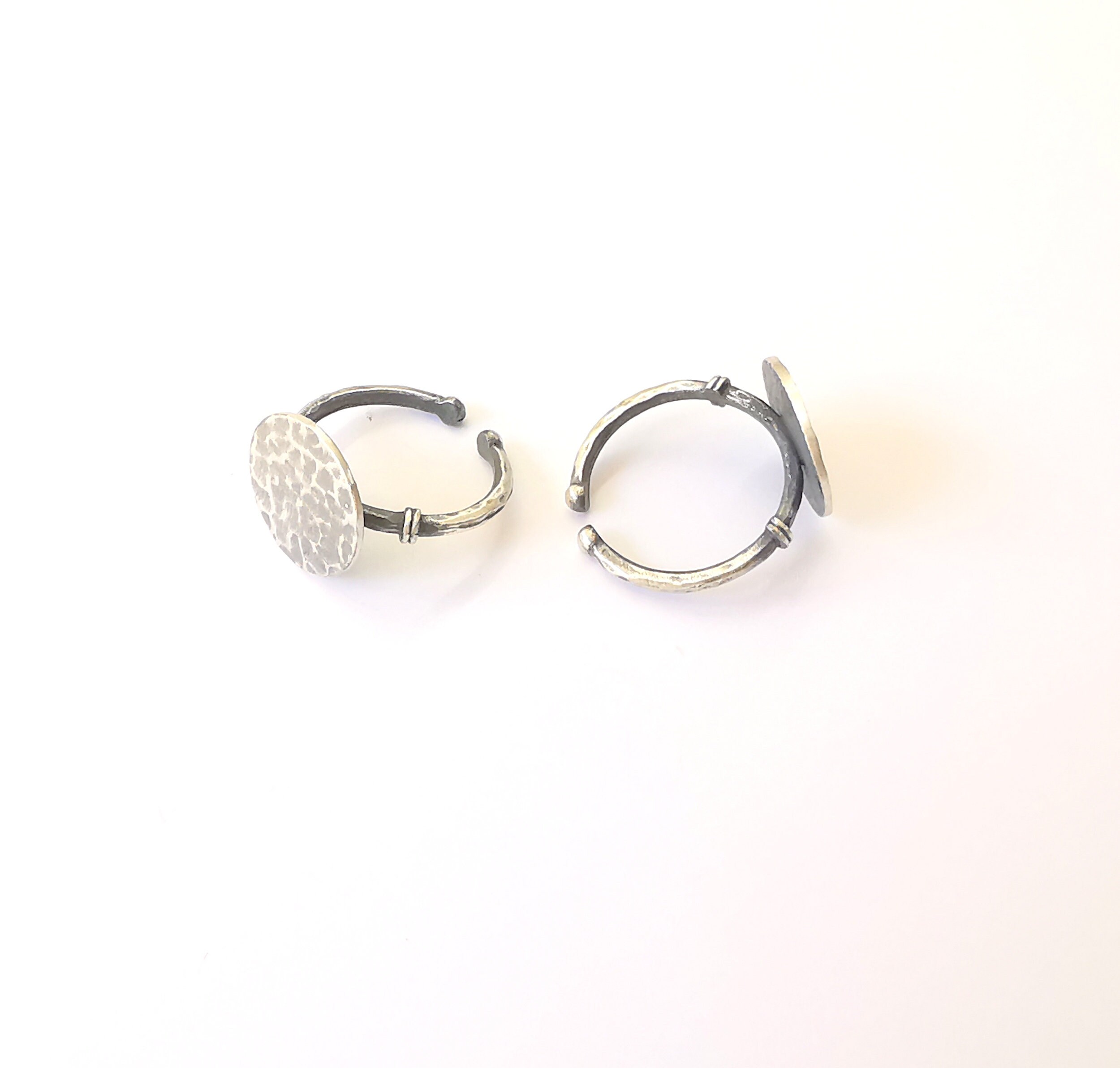 Stamping Ring Blanks Sterling Silver Engraving Blank Etsy