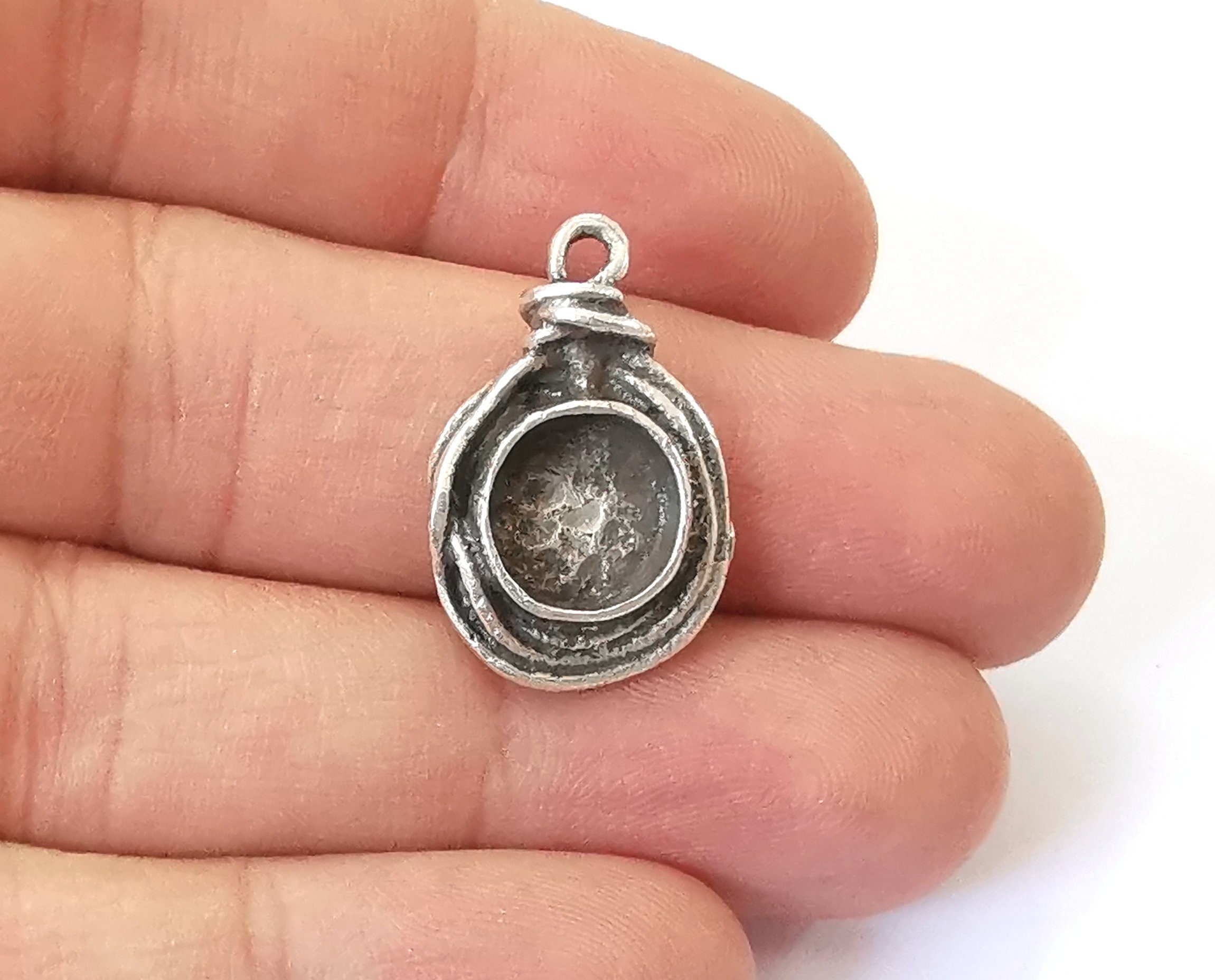 Ciondolo orecchino geometrico stampo in Silicone stampo rotondo in resina epossidica per ornamenti fai da te portachiavi collana Charms artigianato in resina epossidica  36