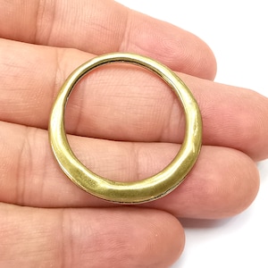 Circle Round Connector Findings Antique Bronze Plated Findings (35mm) G33906