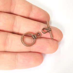 Toggle clasps 10 sets Antique copper plated Toggle clasp findings 23x15mm+22x10mm  G24877