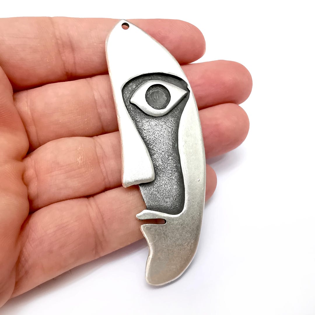 Silver Face Charms Blank, Charms Base, Cabochon Bezel, Inlay Mounting ...