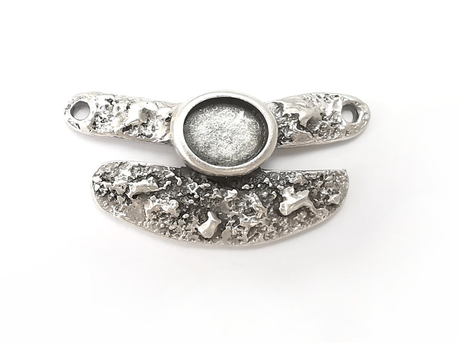 Oval Bezel, Resin Blank, Inlay Mounting, Mosaic Frame Cabochon Base ...