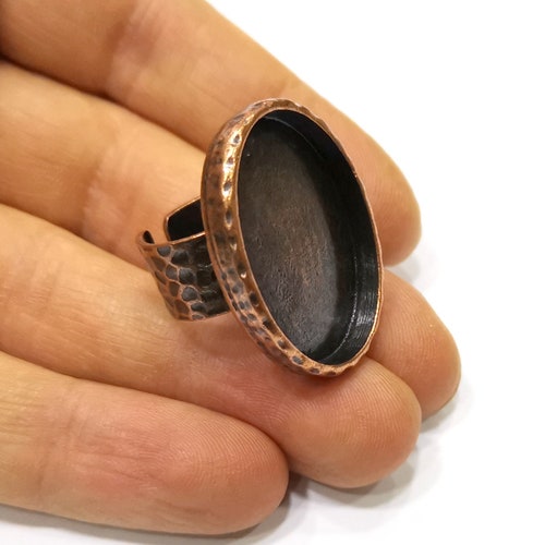 Ring Blank Setting Textured Ring Base Bezel Inlay Ring Backs Etsy