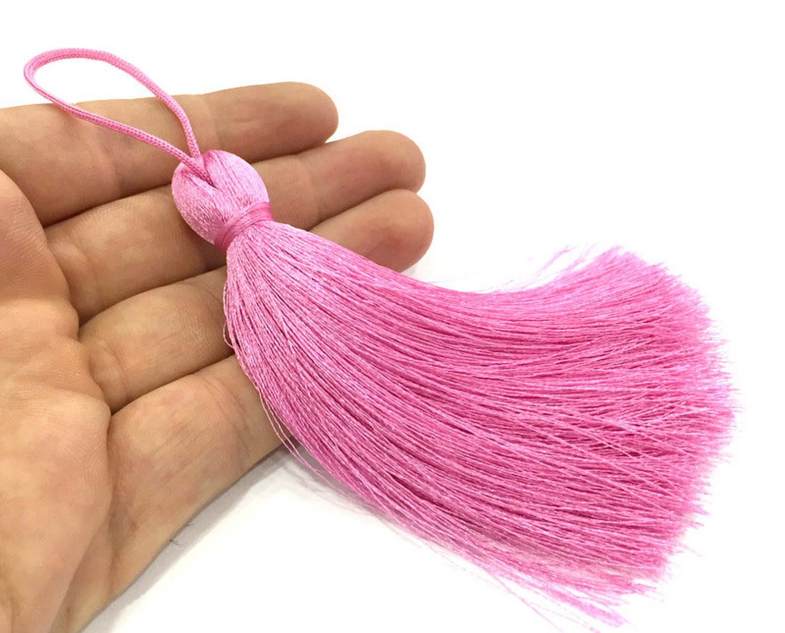 Dark Pink Tassel Large Thick 113 mm 4.4 inches G11169 Etsy