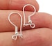 Solid Sterling Silver Earring Hook 925 Silver Earring Wire Findings (20mm) OG21702 