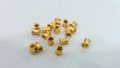 10 Gold Spacer Beads , Gold Plated Brass G9232