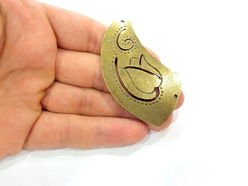 60x35mm G6664 Antique Bronze Necklace Connector Pendant