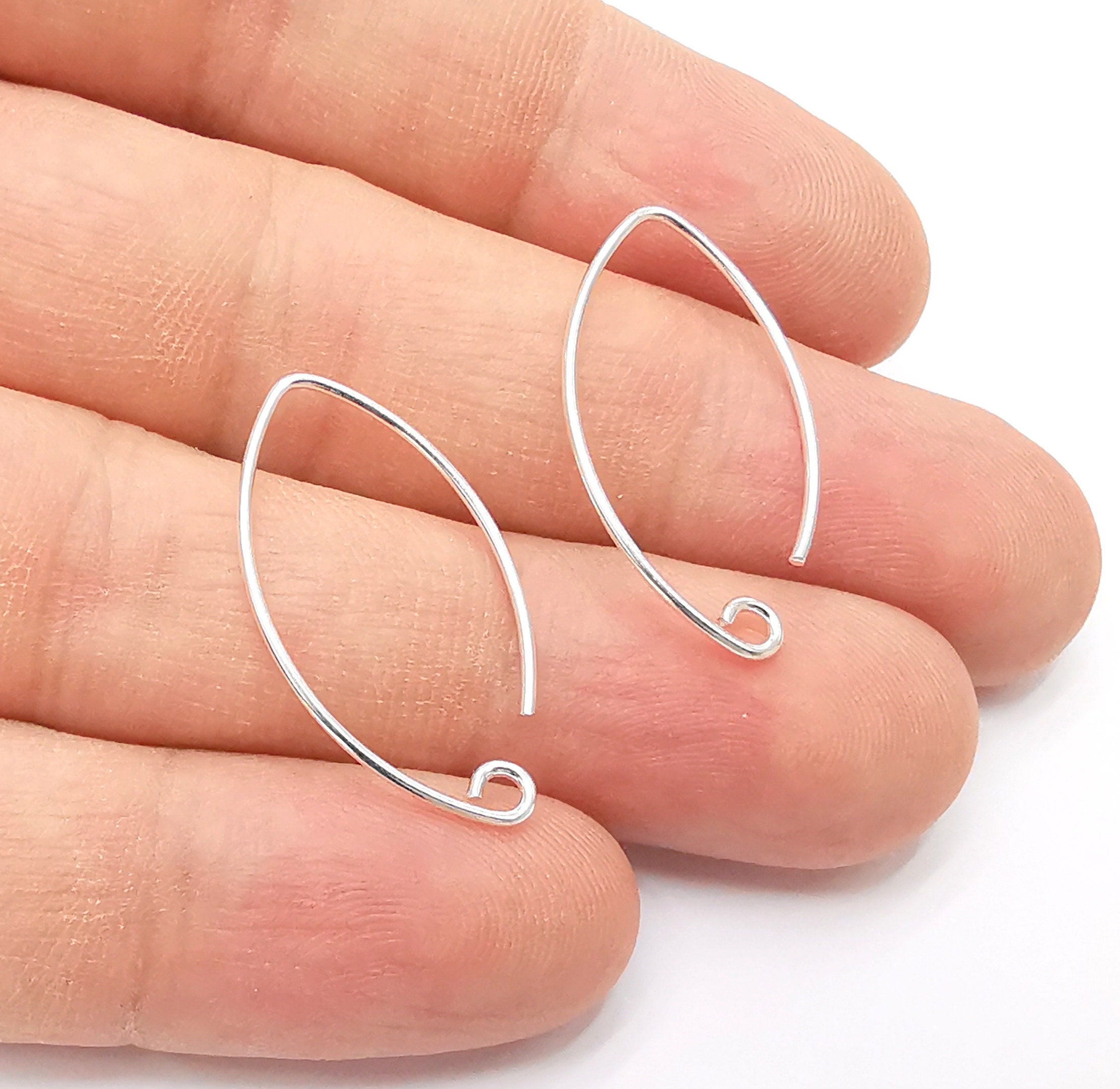 Solid Sterling Silver Earring Hook, 925 Silver Earring Wire