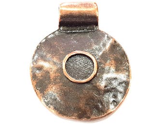 Copper Pendant Antique Copper Pendant Antique Copper Plated Metal G13134 82x42 mm