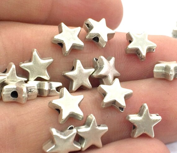 metal star beads