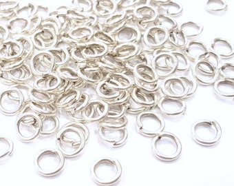 20 Silver Jumpring Antique Silver Plated Brass Strong jumpring ,Findings 20 Pcs (7 mm)  G15540