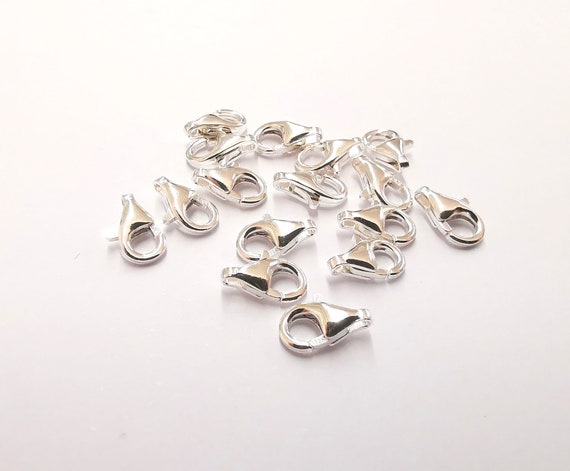 Fermoir Mousqueton En Argent 925 - Dimensions 8x5mm, Neuf, EAN 4558550008428, Fabrication Française
