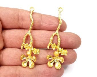 Flower Charm Gold Plated Charms (61x20mm) G27850