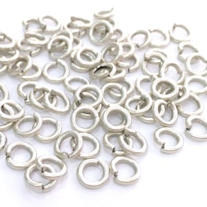 Antique Silver Plated Brass Strong jumpring (5 mm) Findings G3611
