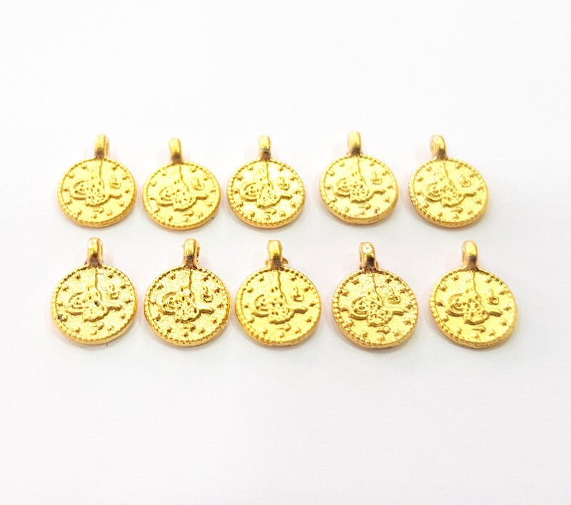 オーナメント・オブジェ Gold&Silver TheCaudexMan PachypusMan ss 20 Gold Plated Coin Charms G9817 - Etsy