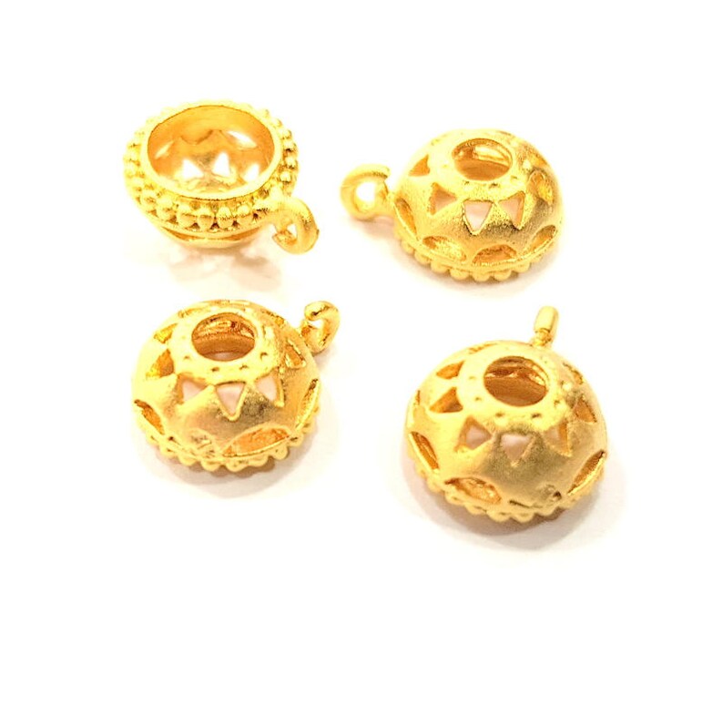 Alphabet Letter Charms Gold Alphabet Charms 10mm Gold Plated Charms G9575