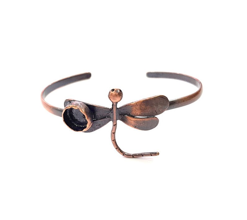 Copper Bracelet Blanks Cuff Blanks Adjustable Bracelet Blank Antique Copper Plated Brass 10mm Blanks G13596