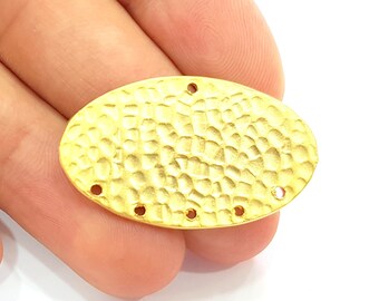 Gold Plated Connector Gold Plated Brass Charms (37x22mm)  G8491