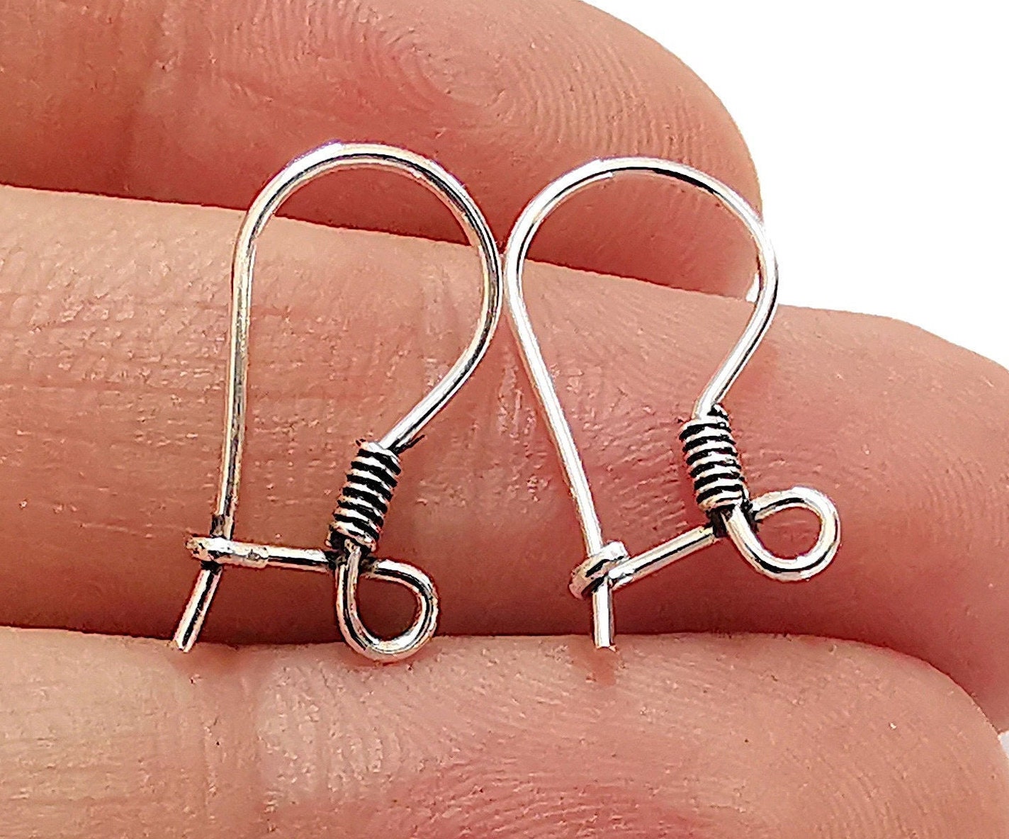 1800pcs Wholesale Hypoallergenic Ear Wires Nickel Free Earring Hooks Silver Earring  Hooks Bulk Ball Coil Fish French S Ear Hooks 