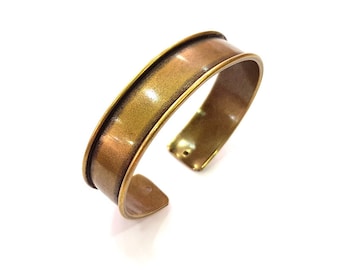 Bangle Blanks Antique Bronze Bracelet Blanks Cuff Blanks Adjustable Bracelet Blank Antique Bronze Plated Brass (15mm Blanks) G13687