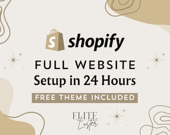 Shopify Store Setup | Theme, 24-Hour Service