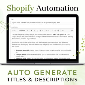 Shopify Automation Flow: AI SEO & Product Optimization
