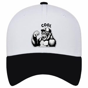 Cool Gorilla Embroidered Two-tone Cap