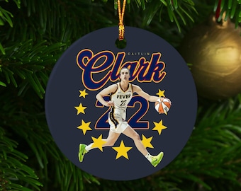 Inspirational Caitlin Clark #22 Sports-Themed Christmas Ornament for Fans and Collectors