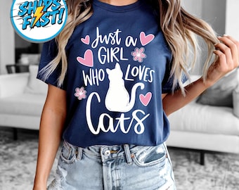 Cat Lover Bella Canvas Tee, Cozy Cat Mom Shirt