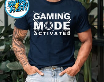 T-shirt activé par le mode jeu, t-shirt amusant pour joueur