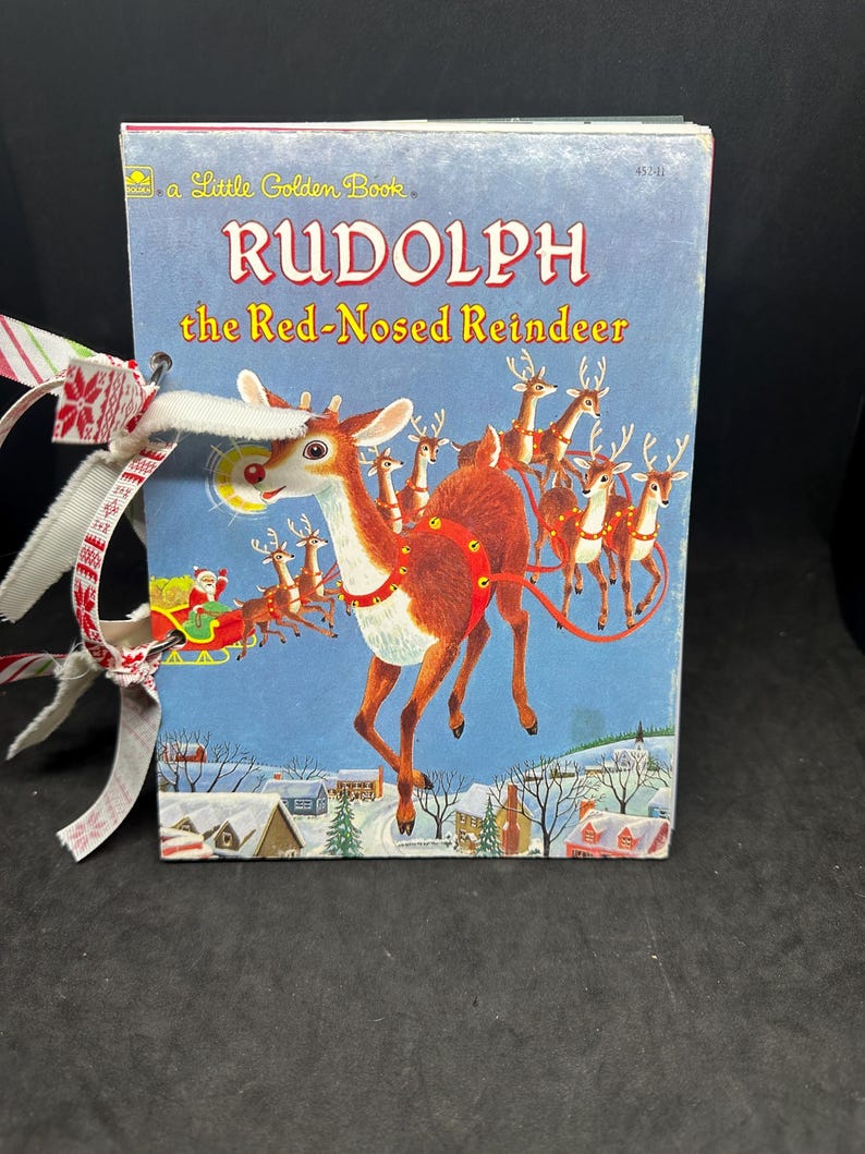 Little Golden Book Rudolph the Red-nose Reindeer Junk Journal - Etsy