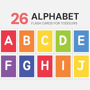 ABC Karteikarten für Kinder, druckbare Lernkarten, Alphabet Karteikarten, A-Z Karte, Lerne ABC, Boho Klassenzimmer Dekor, Montessori Materialien