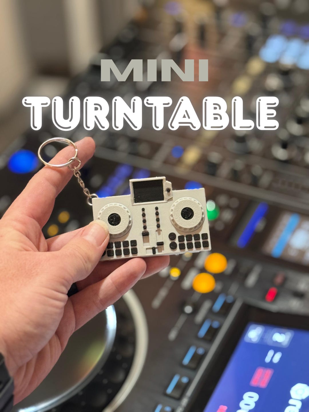 3D Printed DJ Controller Keychain – RX3 Miniature Music Tech Accessory ...