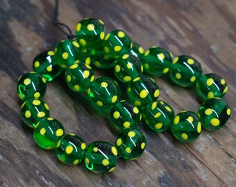 Yellow on Transparent Green Skunks