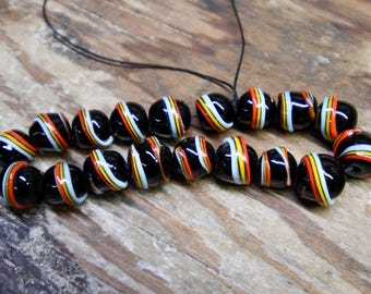 Twist Wrapped Round Stringer Beads