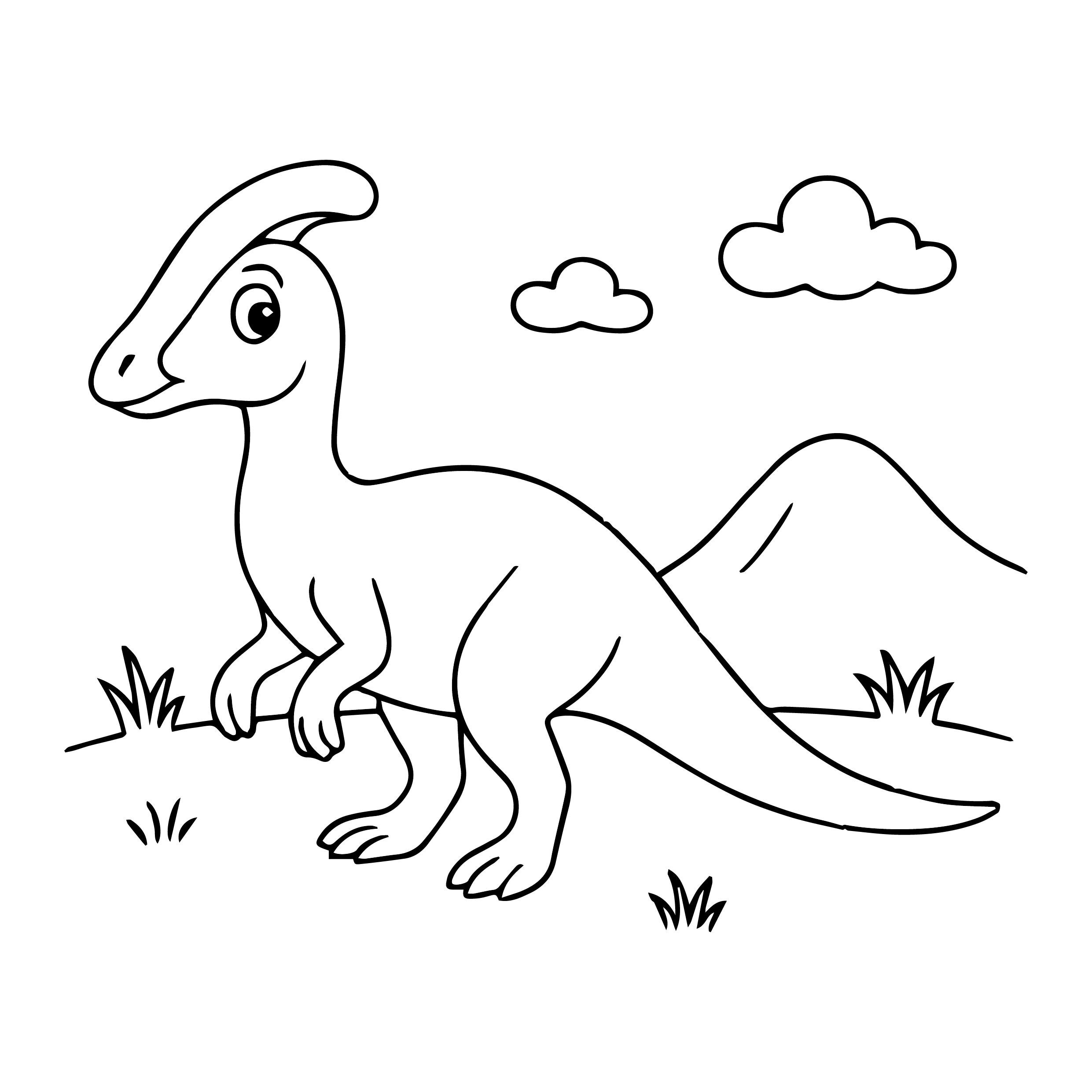 Kawaii Dinosaur Coloring Book for Kids – 20 Easy Dino Pages for ...