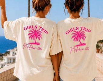 Girls Trip Shirts | Sommer T-Shirt Damen Oversize | Ibiza Style Urlaub Shirt | Beach Party Outfit | Geschenk Freundin | Festival Outfit 2026