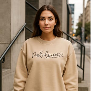 Poledance Shirt für Frauen | Gildan 18000 | Pole Dance Shirt | Luft-Fitness-Top | Lustiges Geschenk für Pole Dancer | Stange Tanzen Liebhaber
