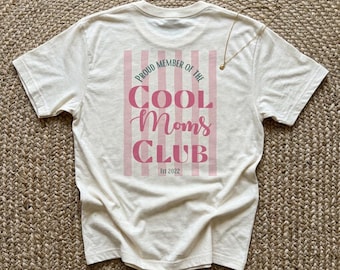 Muttertagsgeschenk | Geschenk zum Muttertag | Personalisiert und Einzigartig | Statement Shirt | T-Shirt aus Baumwolle | Cool Moms Club 2026
