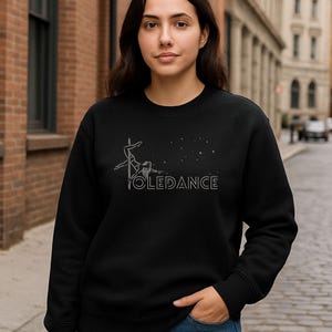 Poledance Shirt für Frauen | Gildan 18000 | Pole Dance Shirt | Luft-Fitness-Top | Lustiges Geschenk für Pole Dancer | Stange Tanzen Liebhaber