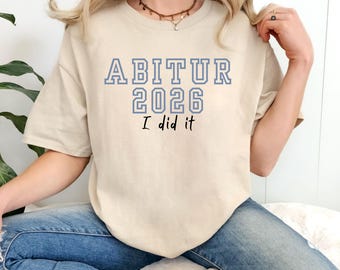 Date d'échéance 2026 | Geschenk zum Abitur | Abschluss 2026 | T-shirt Abi 2026 | Chemise Abschluss | Ensemble Schulabschluss | Abifeier | Abschlussklasse