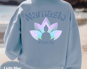 Sweat-shirt Namaste | Pull de yoga | Gildan 18000 | Mode Achtsamkeit Spiritualität | Kleidung de yoga | Yoga Geschenk | Sensibilisation à la santé mentale