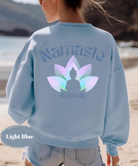 Namaste Sweatshirt | Yoga Pullover | Gildan 18000 | Achtsamkeit  Spiritualität Mode | Yoga Kleidung | Yoga Geschenk | Mental Health Awarness
