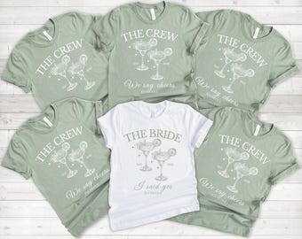 Chemise personnalisée JGA Gruppen | Équipe Braut & Namen | -shirt ras du cou Junggesellenabschied | Chemises JGA Geschenk | Chemise Bride Squad